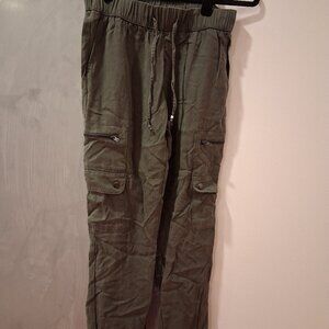 Olive Green Tapered Cargo Pant - BANANA REPUBLIC